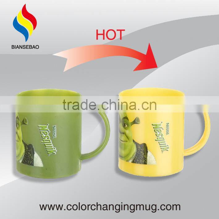 New Arrival China Cool Product Color Changing Plastic Tumbler With Handle