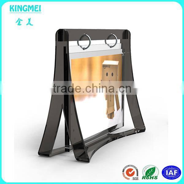 KM-VP23 Clear Acrylic photo frame with clear base hot selling