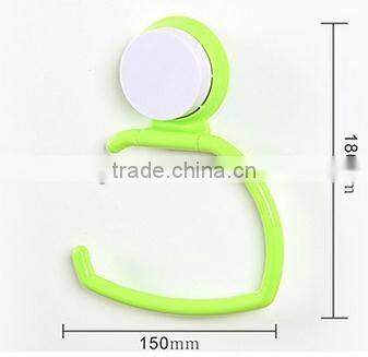Vacuum suction cup kitchen and bathroom plastic shelf/holder/Towel rack/roll tissue stand