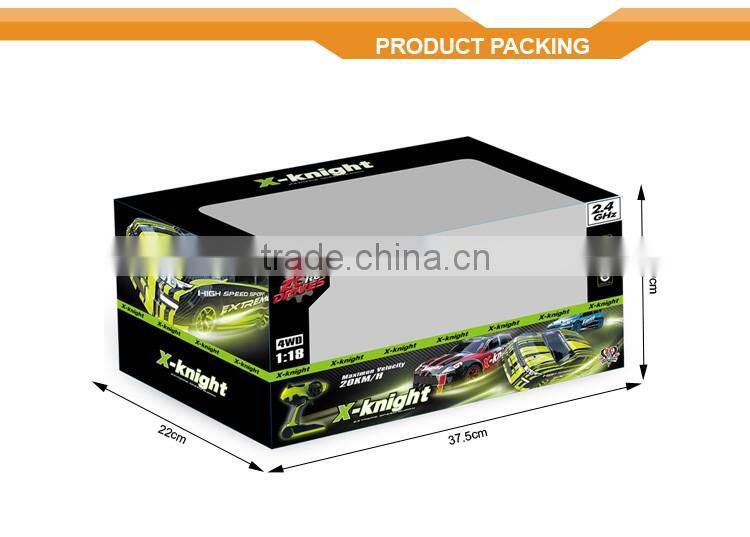 2.4G Remote Control Electric Cars Scale 1:18 High Speed 50km/h RC Car Speed