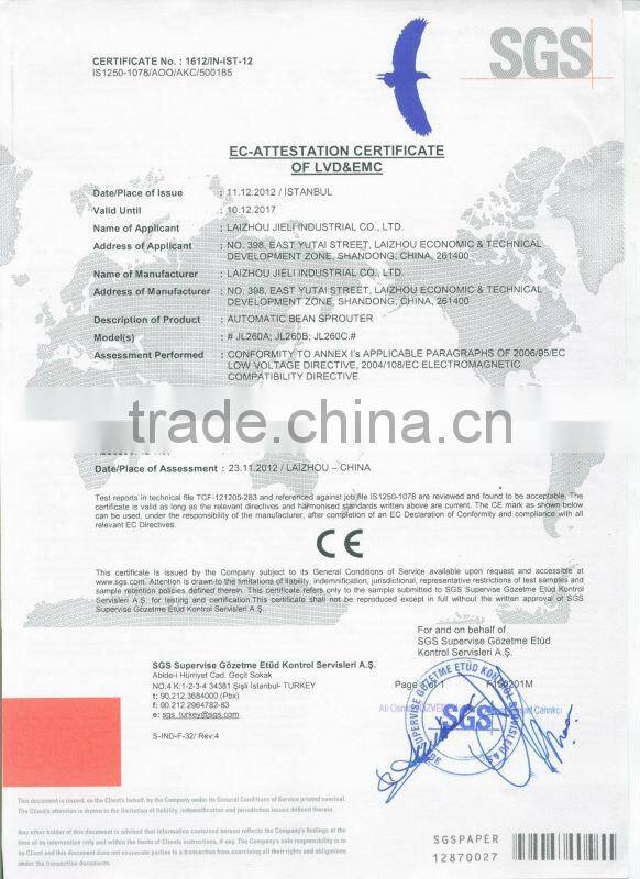 Automatic Sprout Growing Machine--Green Home Appliance--No Chemical