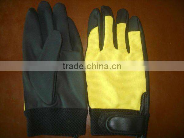 Reflective Leather Safety Police Gloves ZMR665