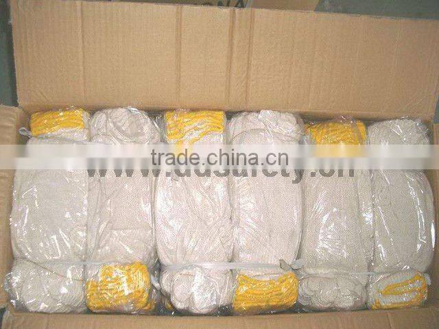 DDSAFETY 2017 Wholesale High Quality Cotton String Knit Wrist Safety Gloves