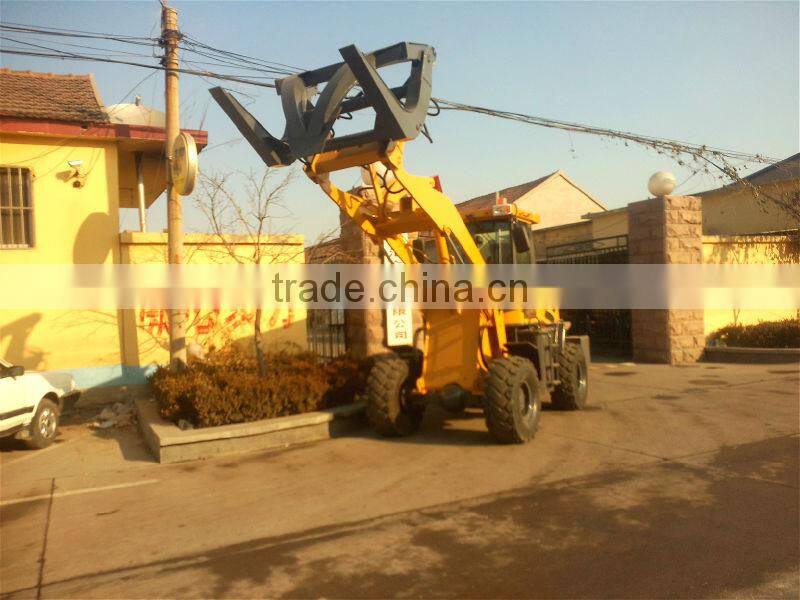 HZM ZL18 joystick wood grapple loader with ce,ISO9001