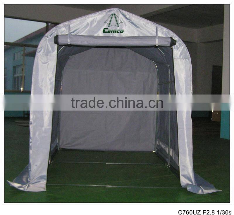 mini storage shed, backyard warehouse shelter, motorcycle shelter