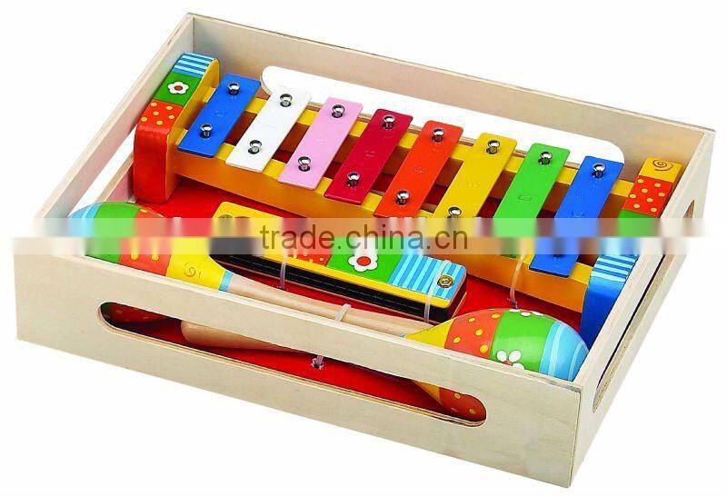 Hot sale high quality drum set, Wooden Musical instruments drum set, fashion style musical drum set WJ278115