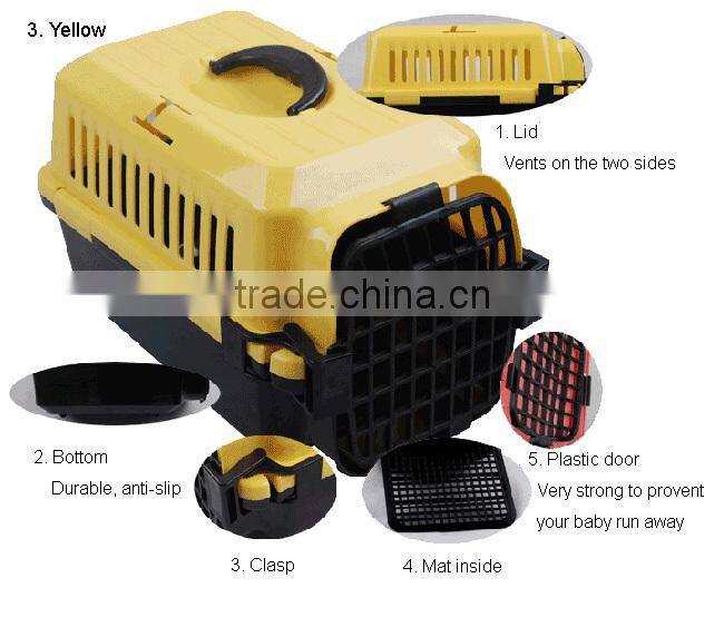 Luxury Plastic Portable Dog Travel Cage/ Dog Transport Cage/ Dog Carrier