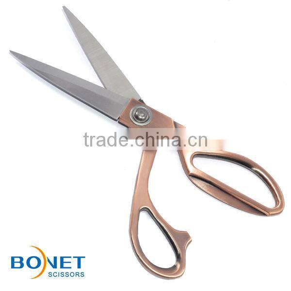 S13002G/B/C/S 9-1/2" 4 colors superior quality ice tempered stainless steel blade zinc-alloy handle tailor fabric scissors