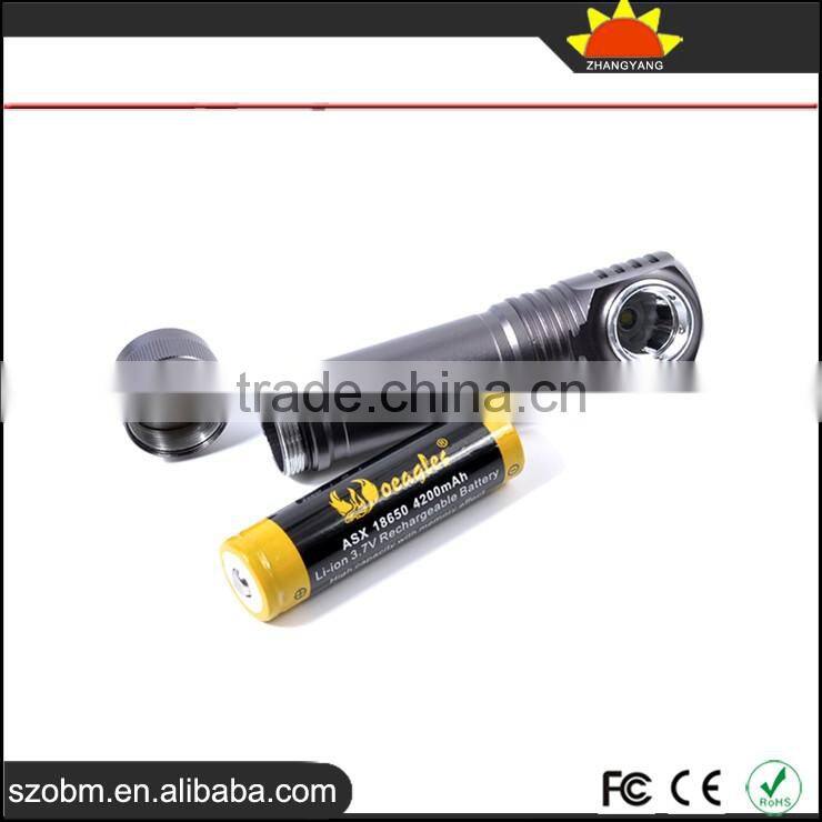 New Arrival A-D5 Aluminum Alloy Mini XPG-R5 3 Modes LED Flashlight Torch With Clips and Magnet