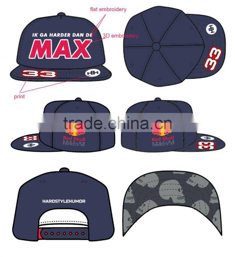 3D embroidered snapback caps BREEK designs