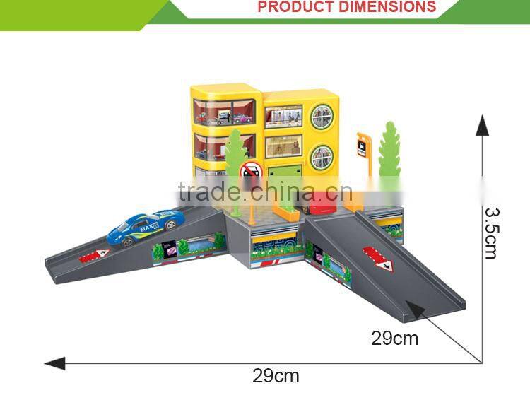 hot selling plastic rail car toy parking toy
