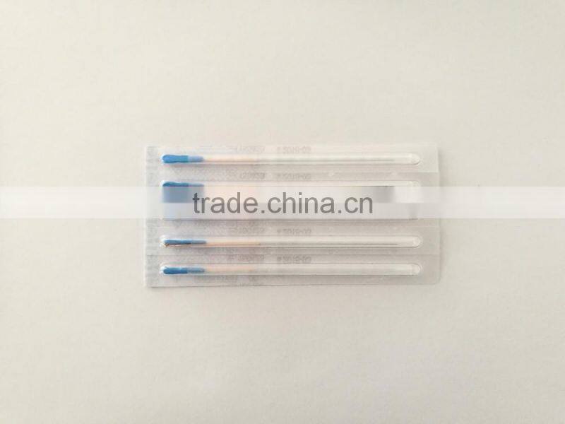 HWATO brand copper handle, Acupuncture needles with tube,0.25*50mm, 100pieces/box