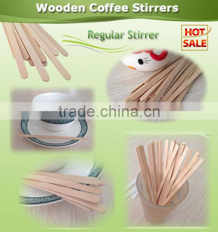 disposable individually paper wrapped wooden coffee stirrer
