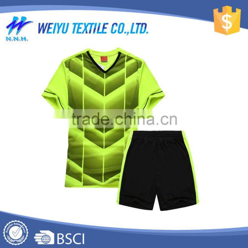 Wholesale high quality plain soccer jersey made in china