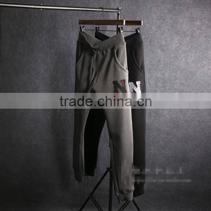 Young men polyester sports casual pants