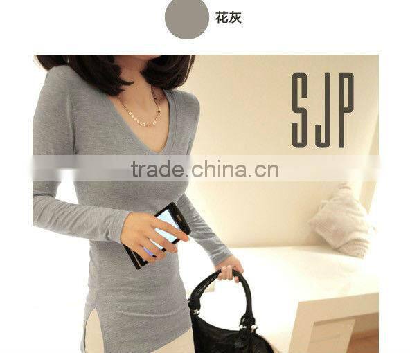 white tight fitted blank t-shirts women