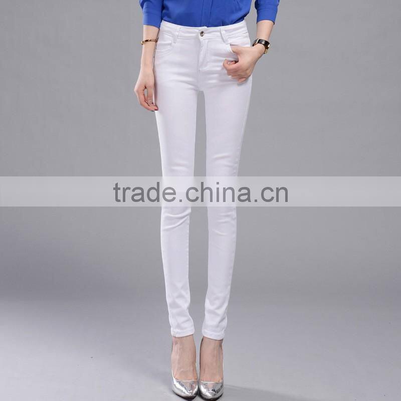 Fashion wholesale young sex girls ladies seamless jean leggings Women high waist Jenas Pencil Pants