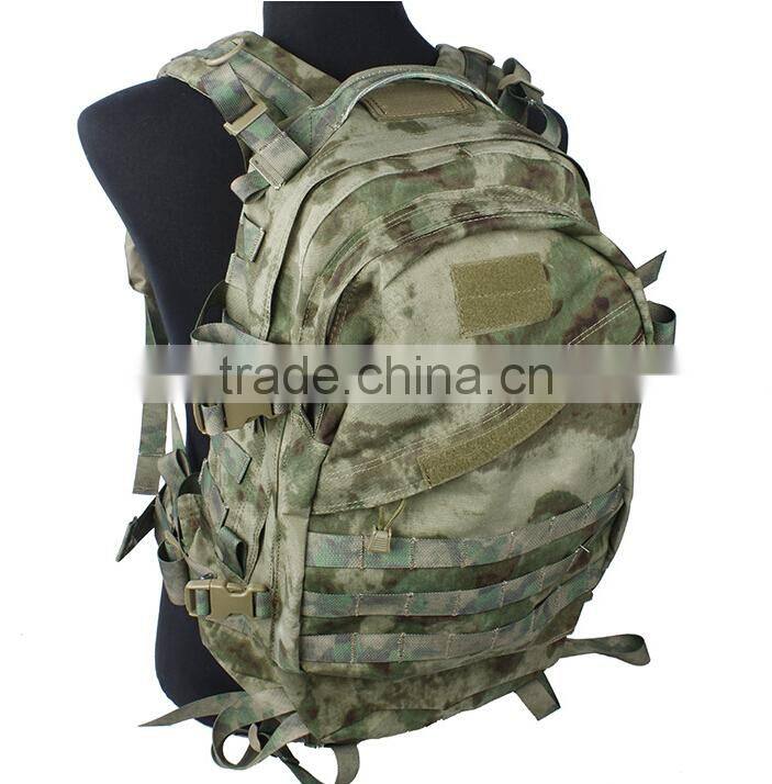 custom green camouflage military tactical molle style A3 day backpacks