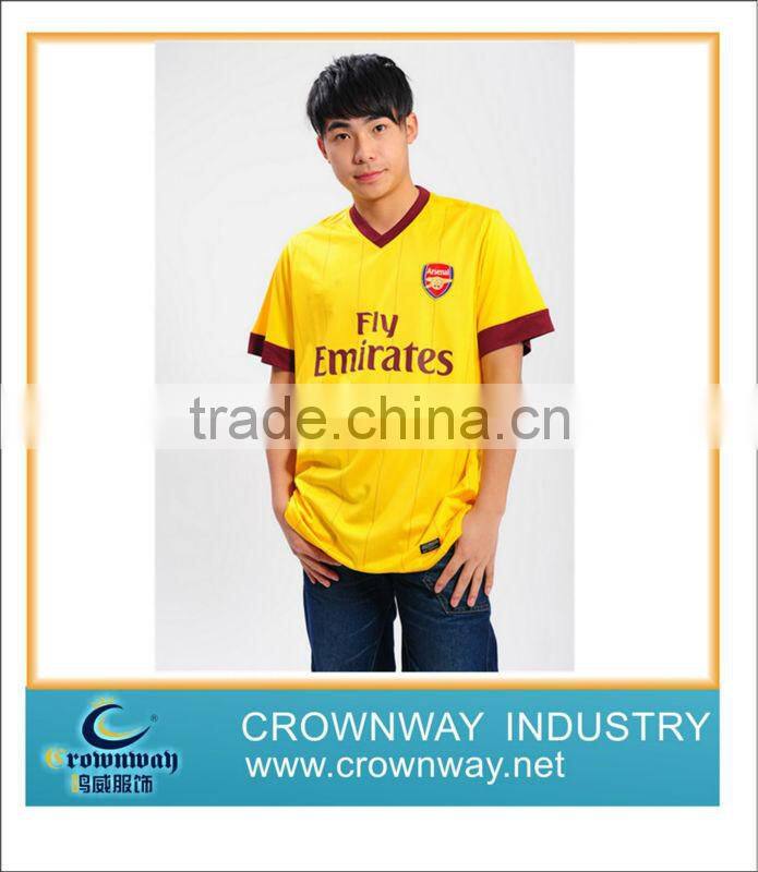 men dri fit sports wear soccer jersey football shirt