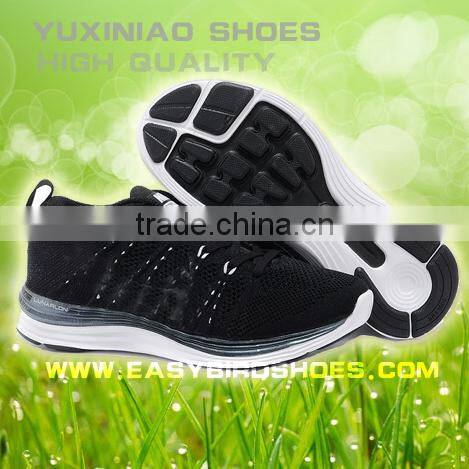 2015 adult trainning shoe sport brand name, fashion fly fabric running shoe for male, spring tennis shoe for female