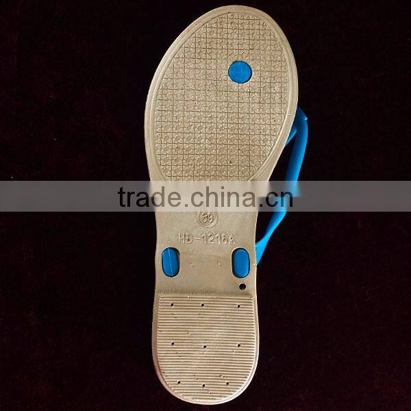 Ladies Summer Slippers PVC flip flops stock,170307a