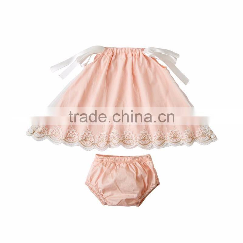 baby long lace swing outfits kids shorts set