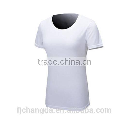 Breathable women blank sports shirts running&jogging wear from sportswear manufacturer