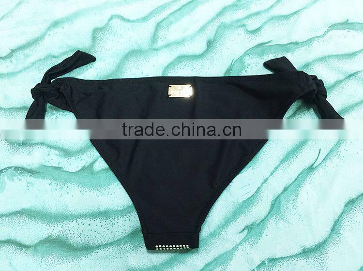 Classic style youg girls swimear iron bead design sexi hot girl bikini