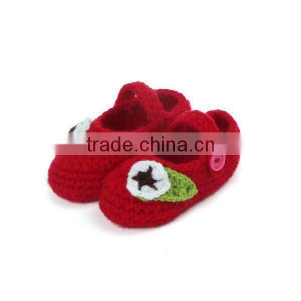 A Flower A Leaf Design China Supplier Crochet Baby Shoes Pattern