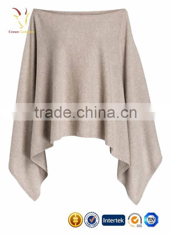 Solid Color Women Cashmere Poncho Cape Clothing