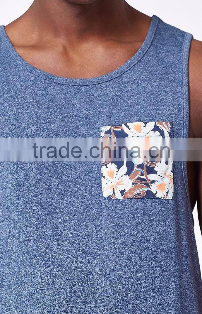 stylish look Floral Pocket tank tops for 2017!