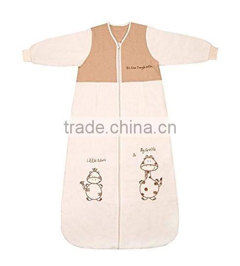 China alibaba applique wearable organic cotton sleeping bag sale