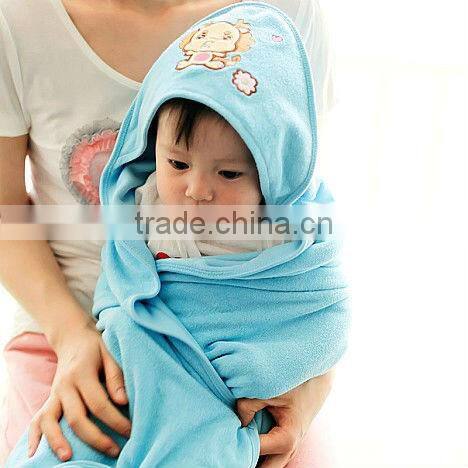 100% cotton childrens hooded towel