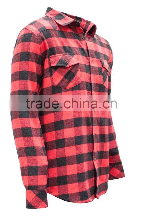 wholesale high quanlity mens 100% cotton plaid shirt, new design, Dongguan clothing