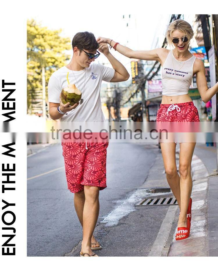 Digital Printed Ladies Hign Quality Sports Shorts Ready Made Women Swim Wear