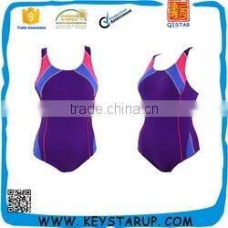 Black Spandex Swimwear for Lady Girl One Piece Swimsuit Dress