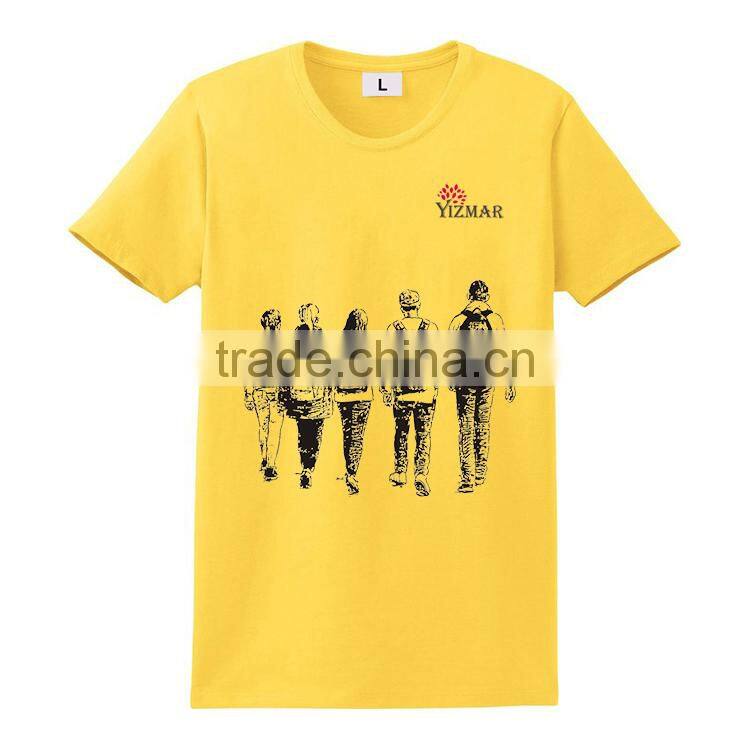 China wholesale cheap 100% cotton men's custom t shirt printing