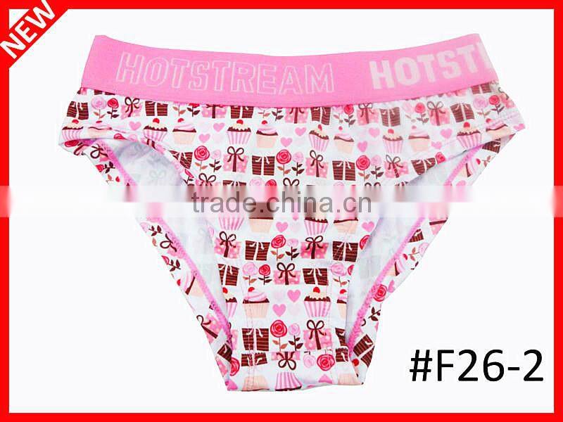 Lovely girls fancy print Shorty, European new style girls panties