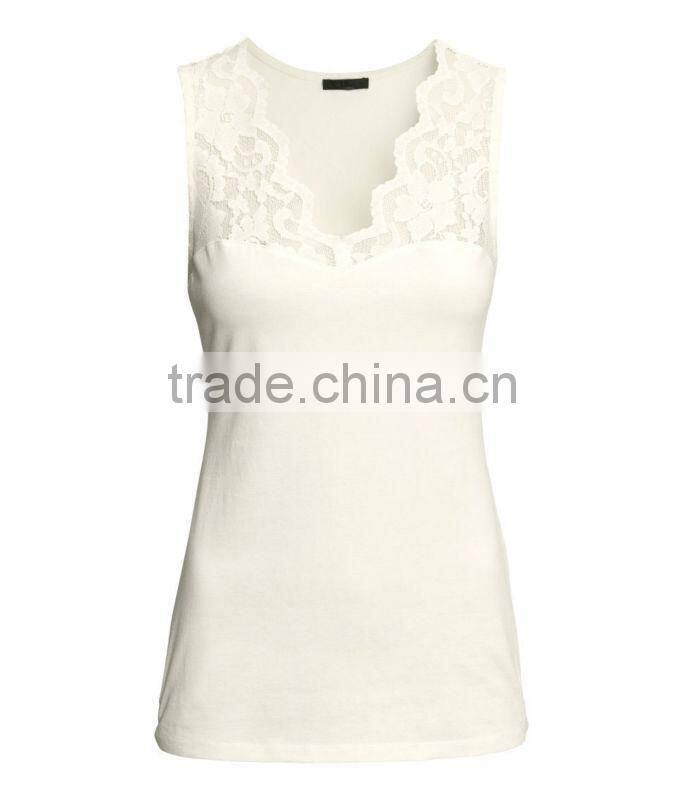 Cotton/Spandex Figure-Fit Tank Top