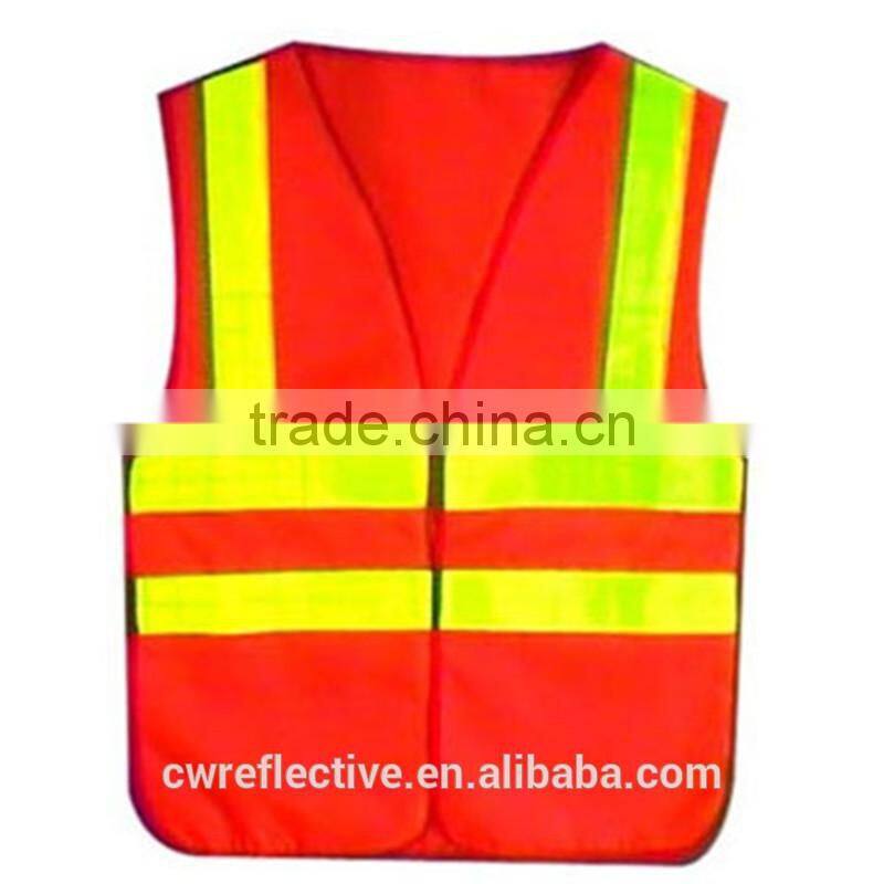 alibaba China glow in the dark safety vest, reflective safety vest for alarm