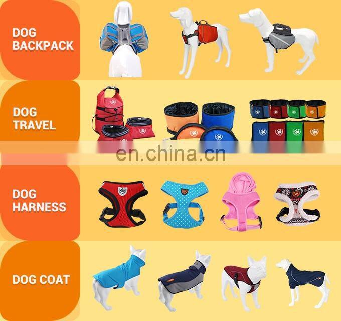 Outdoor Dog Backpack Polyester Saddle Bags For Pet Travel