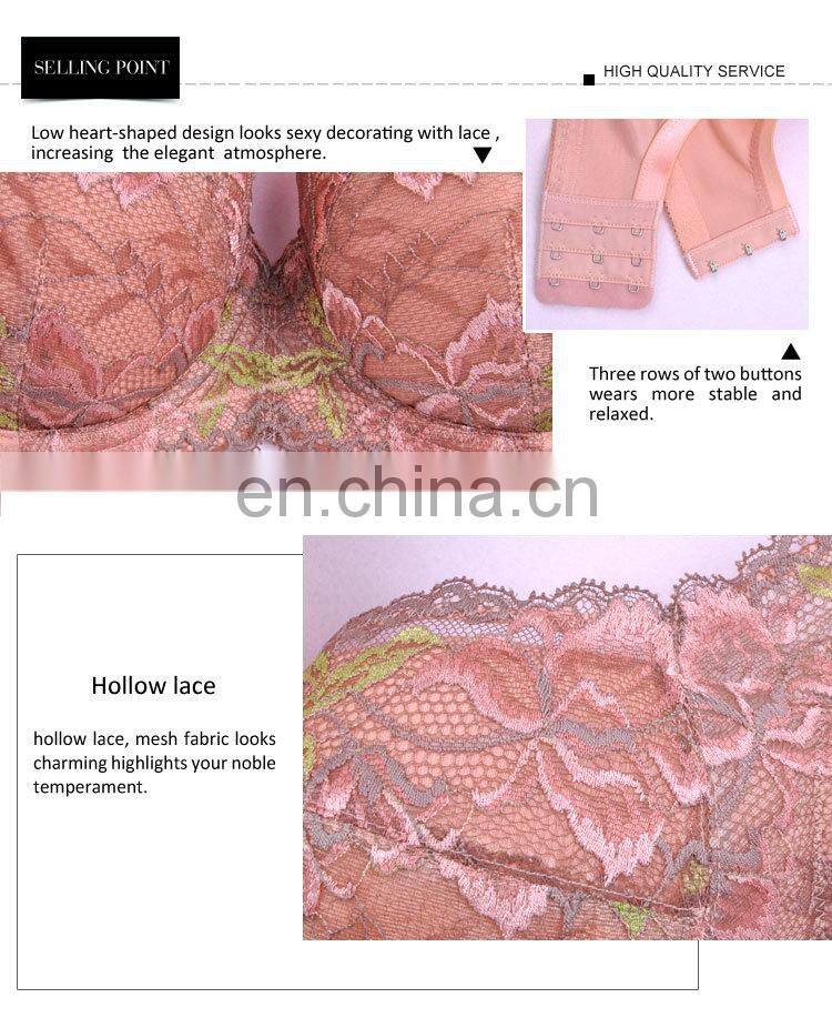 Hot Selling Pretty Pattern Female Spandex Hot Sell Sexy Madam Bra Underwear
