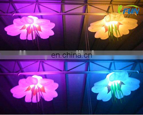 2016 hot sale inflatable rose flower chain/Inflatable wedding stage rose flower/indian wedding stages inflatable rose chain