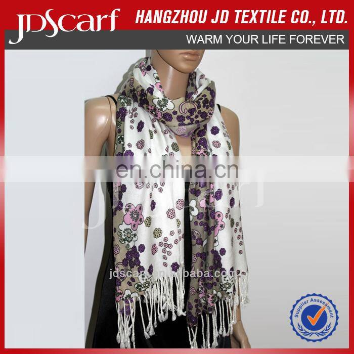 belly dance hip scarf JDY-011# Printing scarf 100% acrylic scarf wholesaler