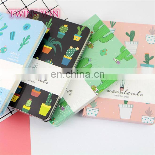 china stationery market cheap custom cute cactus design paper notebooks writing pads with company logo