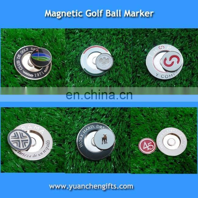 Stock Golf divot tools with custom enamel ball markers wholesale