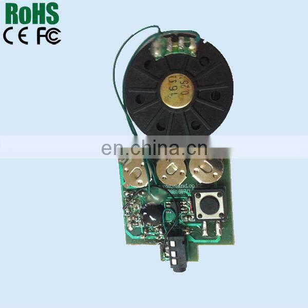 Music recording audio chip for cards