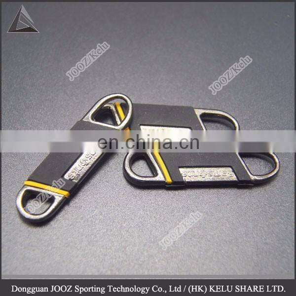 fashion and beautiful garment accessory custom zipper puller silicone zipper slider