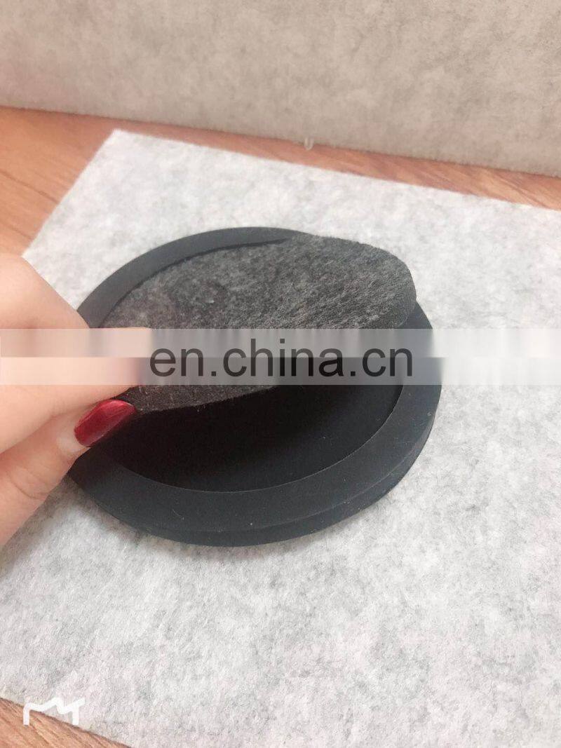 Customized 10cm Silicone Drink Coasters with Absorbent Soft Felt Insert