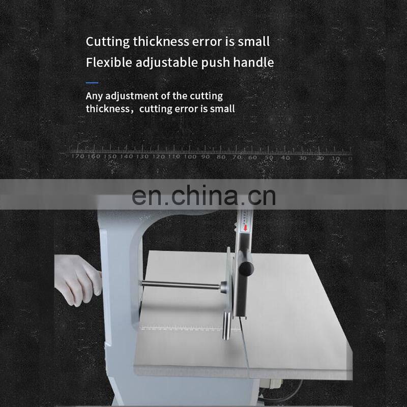 Electric commercial band saw frozen fish meat cutting machine / kitchen equipment bone saw/ portable meat saw machine
